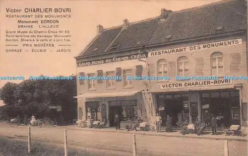 R253856 Victor Charlier Bovri Restaurant des Monuments Monument Gordon Braine La