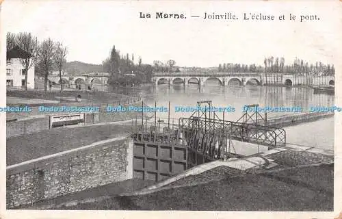 R253909 La Marne Joinville Lecluse et le pont