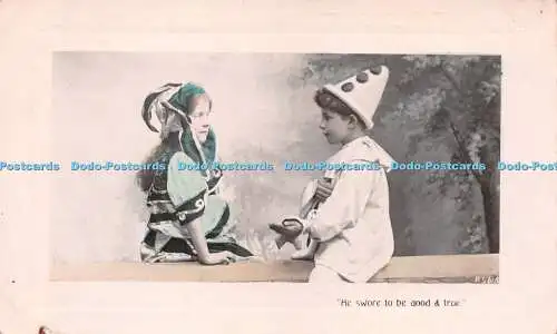 R253940 Er schwor gut und wahr zu sein Das Shenley Echtfoto Percy Redjeb 1908