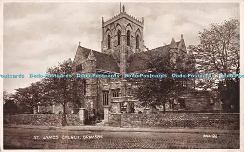 R258713 St James Church Grimsey Valentines Photo Brown Series