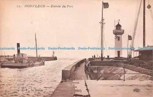 R254051 22 Honfleur Entree du Port G F Le Havre E L D