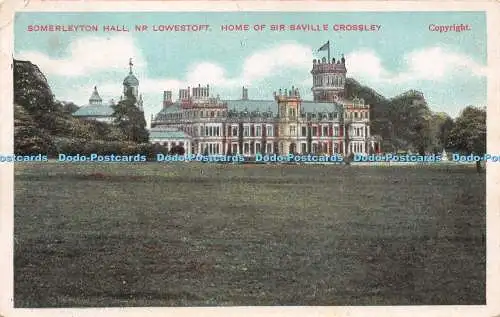 R255774 Somerleyton Hall Nr Lowestoft Home of Sir Saville Crossley D and D
