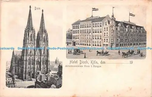 R254111 Dom Hotel Disch Köln Altrenommirtes Haus I Ranges Gebr Israel Multi View