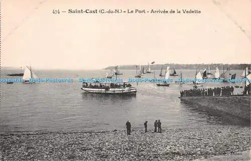 R257349 474 Saint Cast C du N Le Port Arrivee de la Vedette Catala Freres T Pass