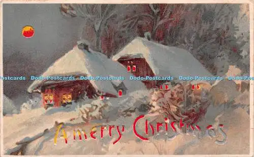 R258942 Eine frohe Weihnachten gedruckt in Deutschland Postkarte