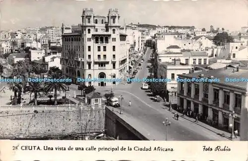R260588 Ceuta Una Vista De Una Calle Principal De La Ciudad Africana Foto Rubio