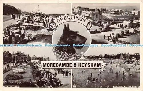 R262186 Morecambe And Heysham Multi View No 97 1954