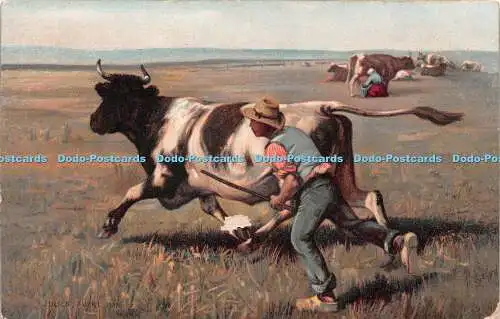 R255940 Julien Dupre 1886 The Escaped Cow Dupre Versailles Misch Worlds Gallerie