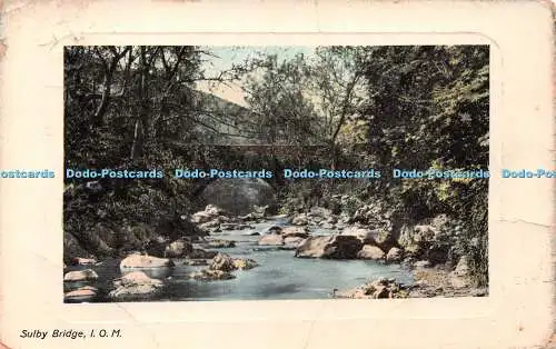R260675 Sulby Bridge I O M Isle Of Man Manx Chathyr Kaart F Hartmanns Real Gloss