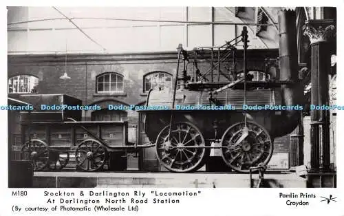 R256058 M180 Stockton and Darlington Rly Locomotion At Darlington North Road Sta