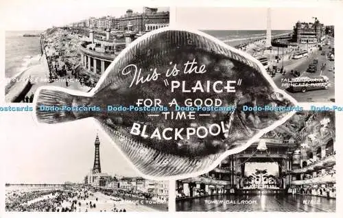 R262313 Blackpool Multi View No 1812 Valentine RP 1959