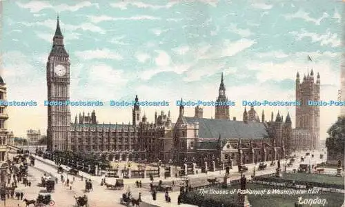 R257724 The Houses of Parliament und Westminster Hall London Hartmann