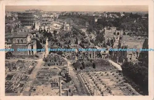 R259419 Roma Il Foro Romano visto dalla Torre Capitolina Grafia