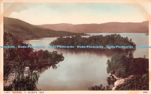 R261047 Loch Katrine And Ellens Isle No 30683 Photochrom