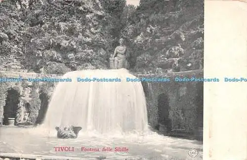 R262666 Tivoli Fontana delle Sibille Postkarte