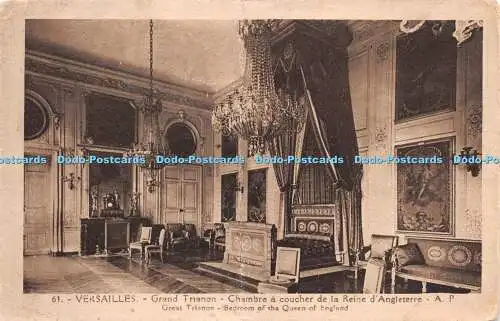 R262673 Versailles Great Trianon Bedroom of the Queen of England E Papeghin