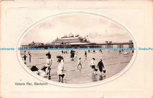 R257916 Victoria Pier Blackpool C P C Blackpool Serie 17 1911