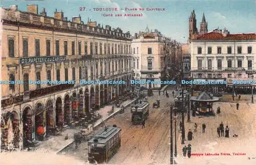 R261180 Toulouse Place Du Capitole Cote Des Arcades No 27 Phototypie Labouche Fr