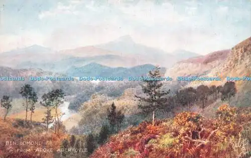 R258004 Ben Lomond from Above Aberfoyle Bonnie Scotland Tuck Oilette 7878 H B Wi