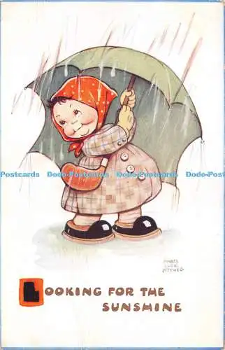 R262824 Auf der Suche nach dem Sonnenschein Valentinstag alle Original Attwell Postkarten Mabel L