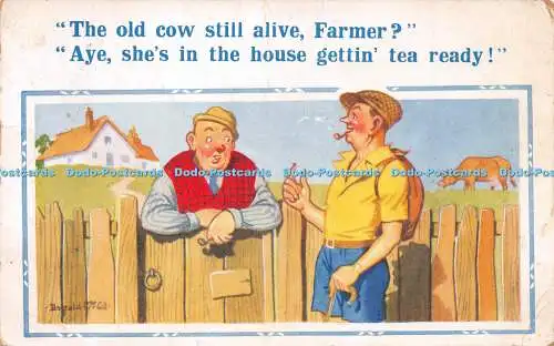 R261319 Comic Karte Farmer Men Cow Neu Donald Mcgill Comics D Constance Nr 703 19