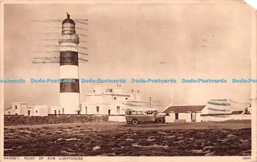 R261334 Ramsey Point Of Ayr Lighthouse Photochrom No 74443 1935