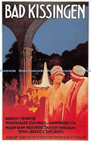 R262942 Bad Kissingen R Friese Dalkeith Classic Plakat Serie P 167 1923