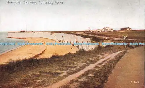 R261363 Margate Shewing Foreness Point Bamforth Celesque Photochrom No 51205