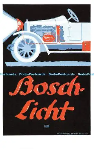 R262962 Bosch Light Lucian Bernhard Dalkeith Classic Poster Serie P 174 1913