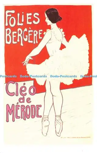 R262993 Folies Bergere Cleo de Merode Paul Berthon Dalkeith Classic Poster Serie