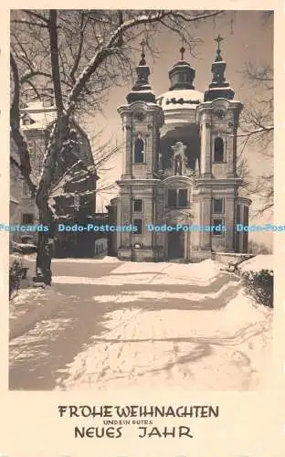 R263305 Froheweinhachten Undein Gutes Neues Jahr Christkindl Postkarte 1956