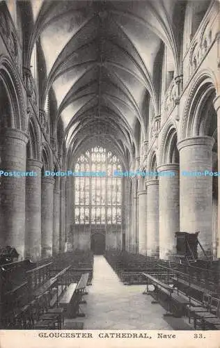 R263346 Gloucester Cathedral Nave Sydney Krug Postkarte