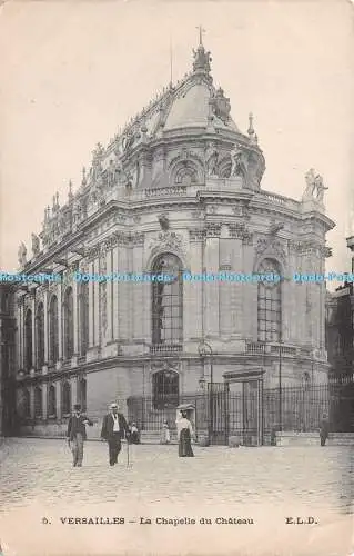 R263390 Versailles La Chapelle du Chateau E L D Postkarte 1960