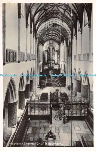 R263393 Haarlem Interieur Gr of St Bavokerk J P Exel Haarlem Postkarte RP