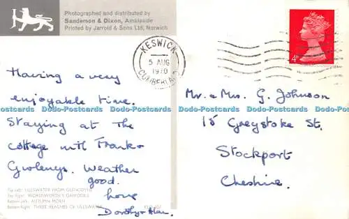 R261827 Ullswater Multi View Sanderson And Dixon 1970