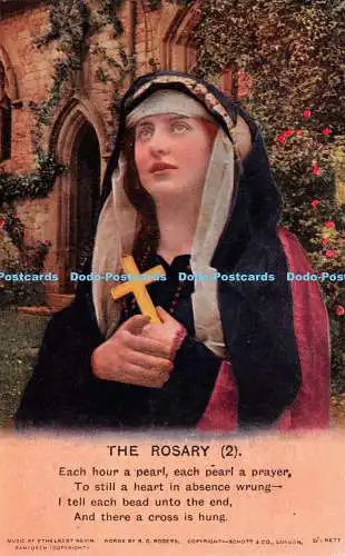 R263475 The Rosary Bamforth Series No 4855 2 Schott and Co Ethelbert Nevin Words