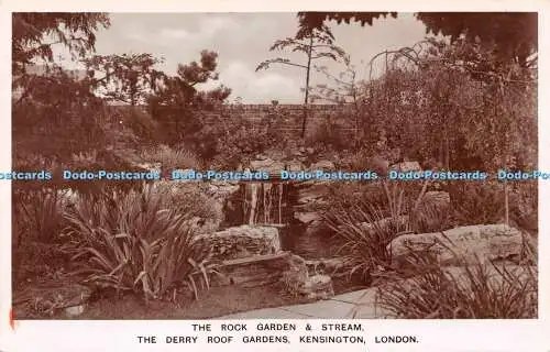 R261902 The Rock Garden Stream Derry Roof Gardens Kensington London D F