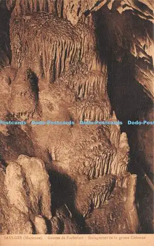 R263678 Saulges Mayenne Grottes de Rochefort Stalagmittes de la grosse Colonne J