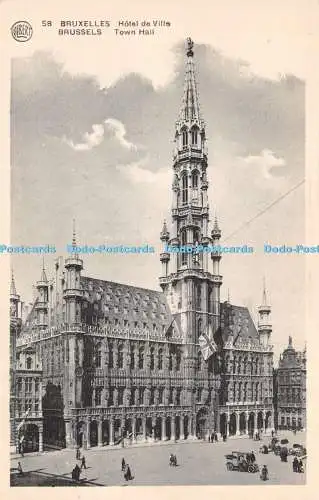R263845 Bruxelles Brussels Hotel de Ville Town Hall Albert Phototypie