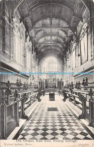 R263962 Radley College The Chapel East End Abingdon Warland Andrew Postkarte 1909