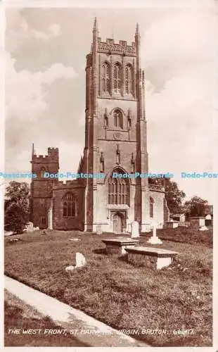 R264154 Bruton The West Front St Mary the Virgin Valentine RP 1952