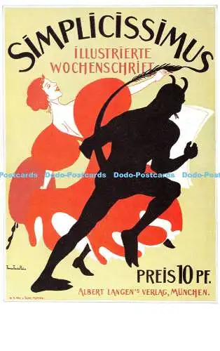 R264196 Simplicissimus Illustrierte Worchenschriet Albert Langen Thomas Theodor