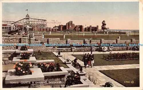 R266245 Tennisplätze und Gärten Skegness 213661 J V Postkarte 1935