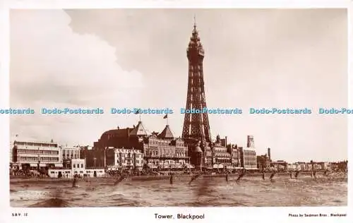 R266359 Tower Blackpool S B V 12 Foto von Saidman Bros Blackpool RP Postkarte