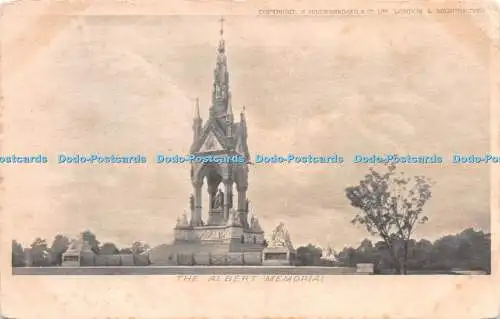 R266375 The Albert Memorial S Hildesheimer and Co LTD London and Manchester Post