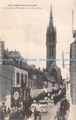 R264543 Saint Pol de Leon Le Creisker Procession de la Fete Dieu Villard Quimper