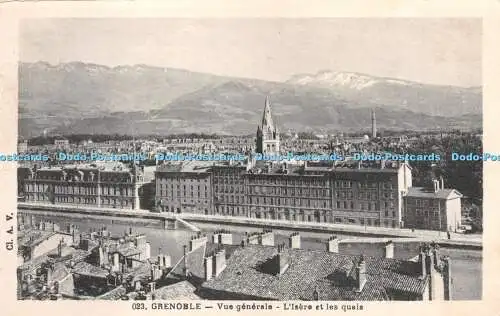 R266410 Grenoble 023 Vue Generale LIsere et les quais Cl A V Carte Postale