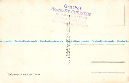 R264770 St Christoph und Arlberg Risch Lau Nr 8636 Zeiss Tessar