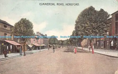 R266708 Commercial Road Hereford Wilson und Philips Postkarte 1907