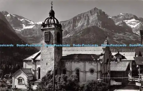 R265352 L eglise de Champery le Petit Ruan et les Dts Blanches Gyger and Klopfen